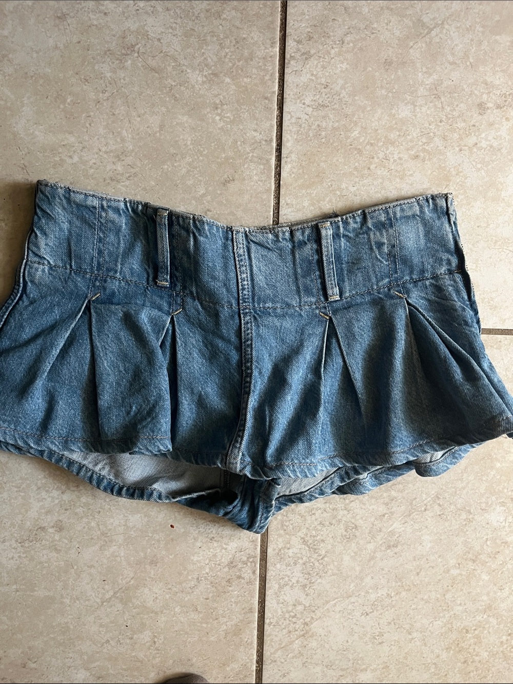 We The Free Micro Mini Skort Denim